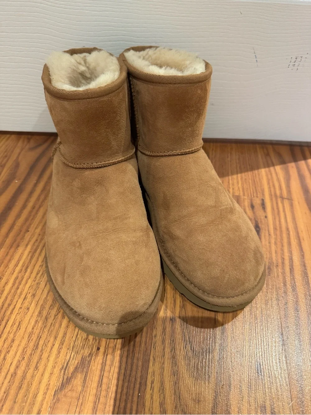Women’s Uggs Cozy Shearling Ankle Boots in Chestnut